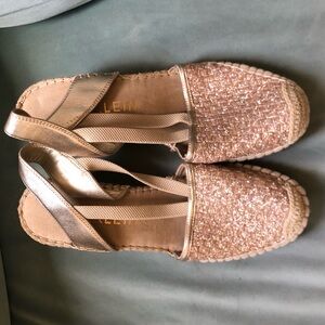 Anne Klein wedge espadrilles platform heel summer sandal
